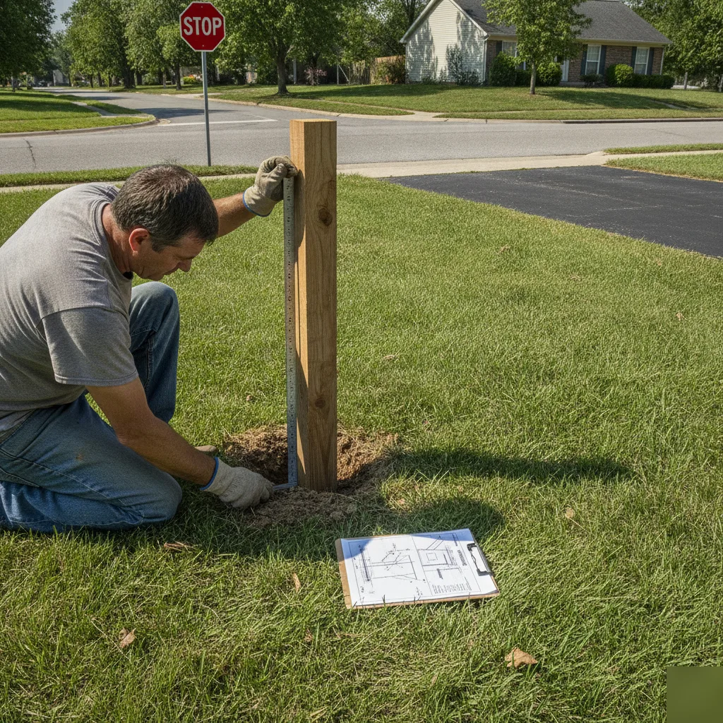 Fence height setback corner lot brownsburg