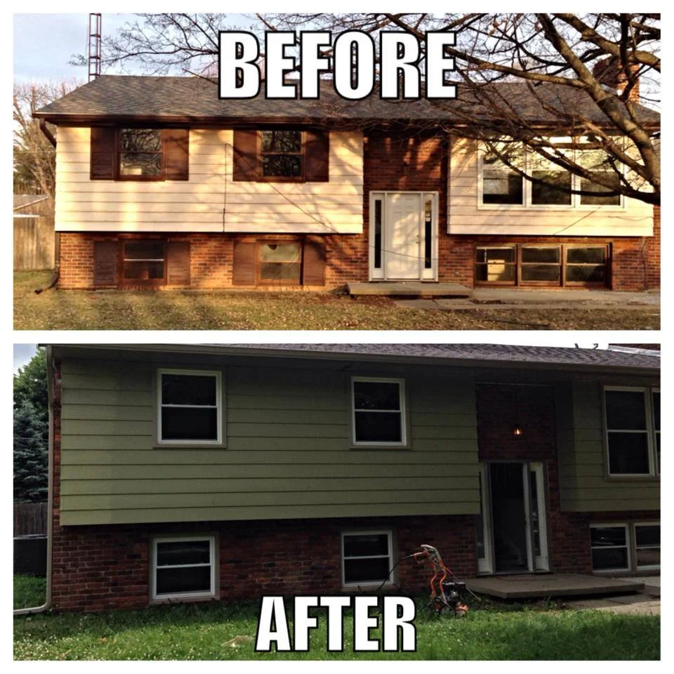 Columbus rehab — exterior transformation