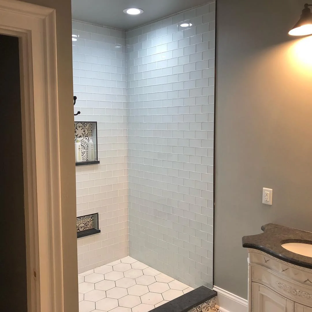 Edeburn bathroom — shower detail