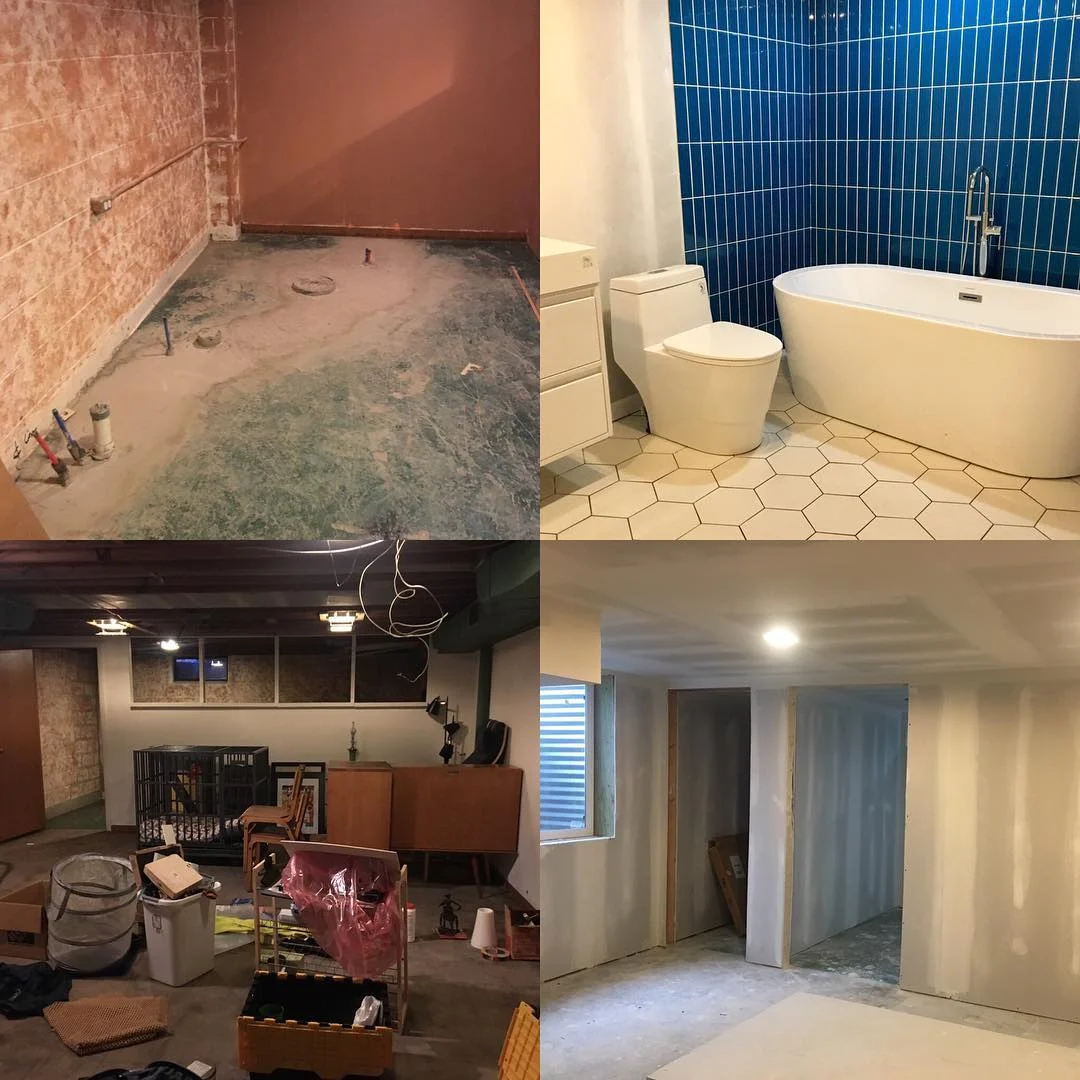 Hadley home — before and after comparison