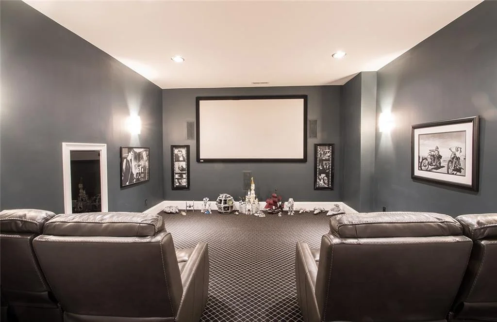 Basement converted to home gym