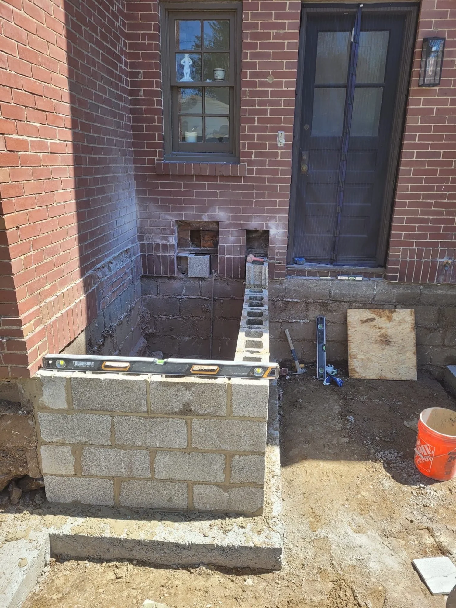 Horn room addition — structural work