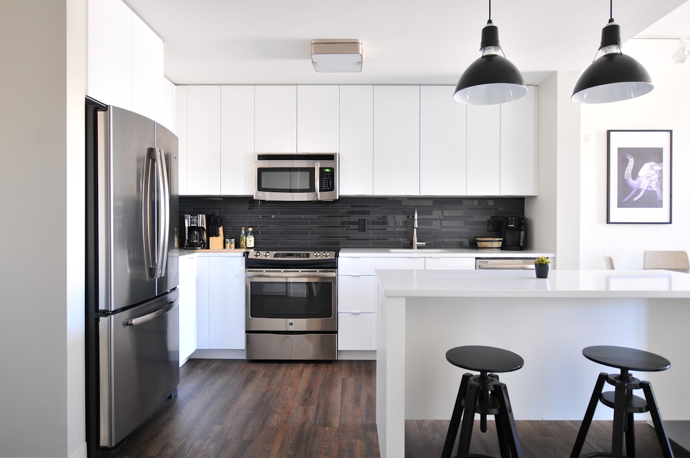 Kitchen island installation