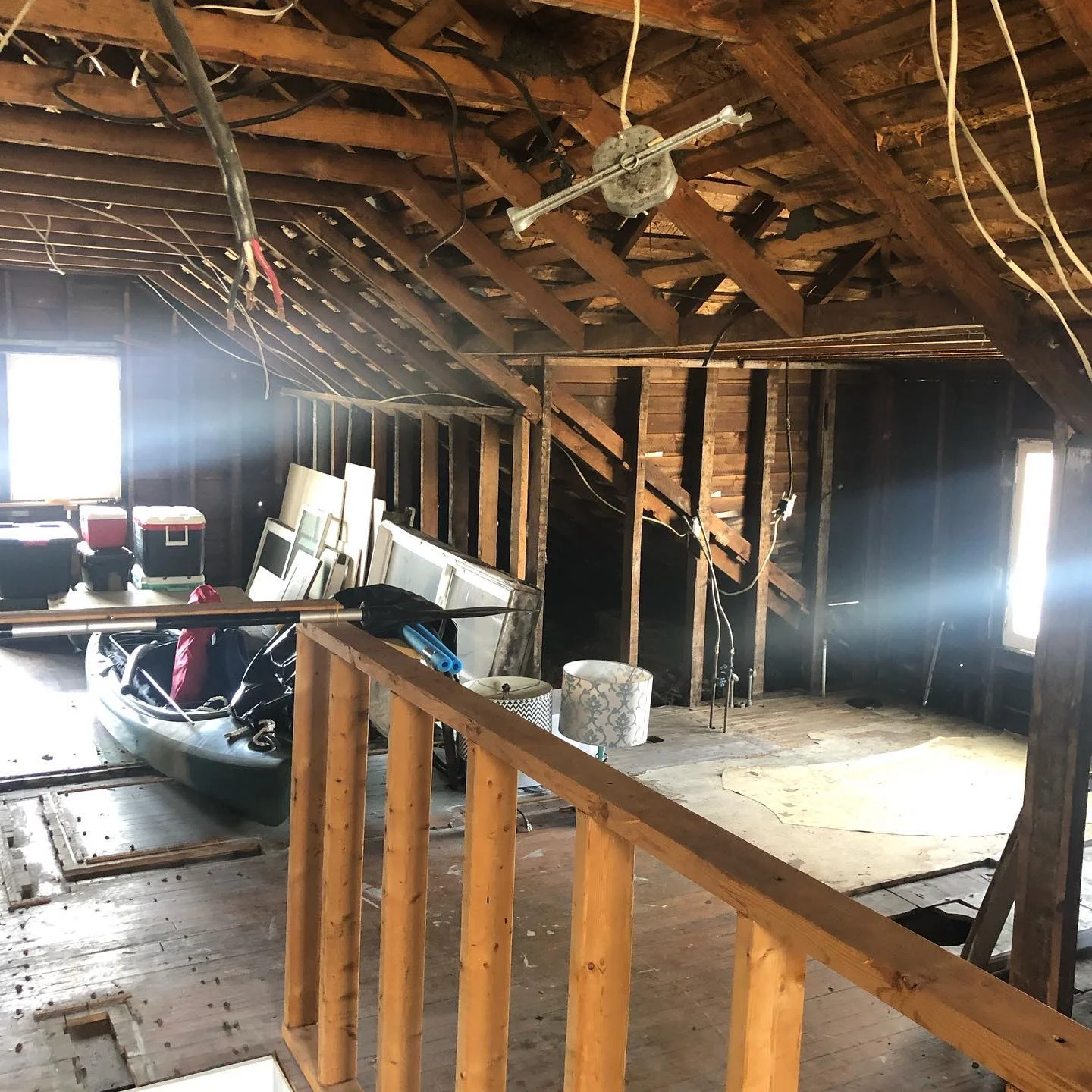 Morgan attic — before conversion