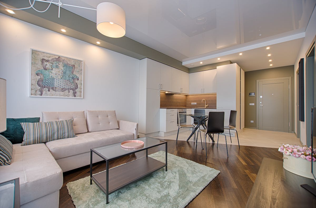 Open-concept layout