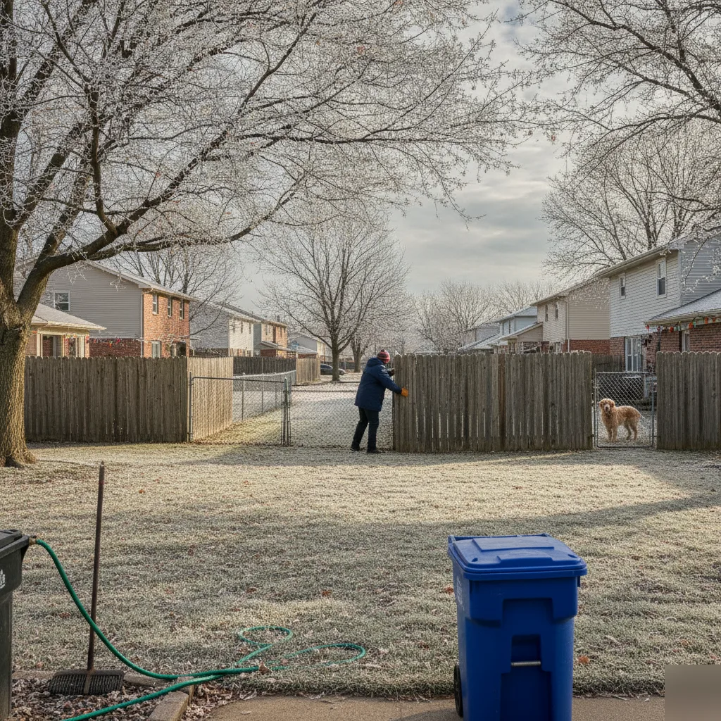 Frost line fence inspection brownsburg neighborhood