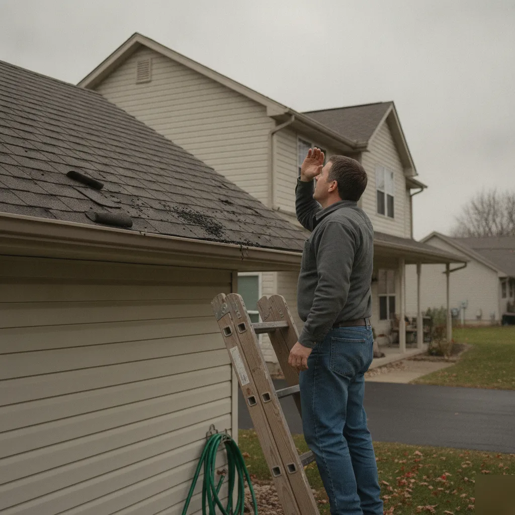 Curling shingles showing signs a Brownsburg roof needs replacing