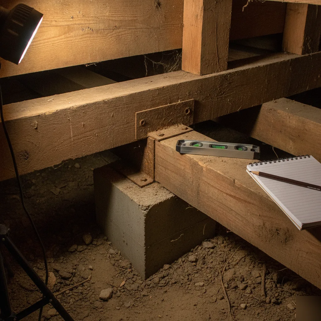 Foundation and framing structural support for a build-up addition