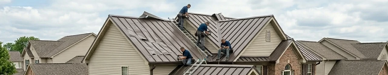 Storm damage roof repair in Brownsburg Indiana by Terry Brodnik Group