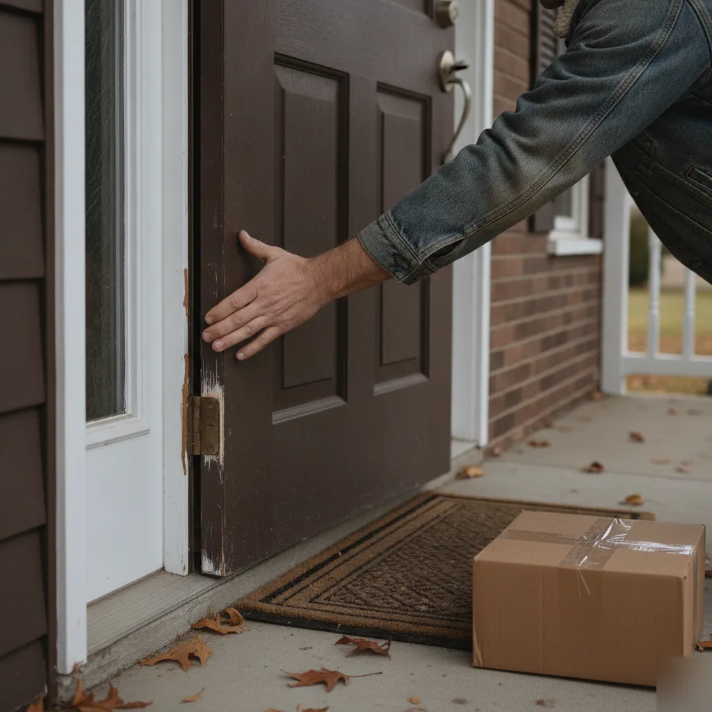 Sticking front door installation problem brownsburg
