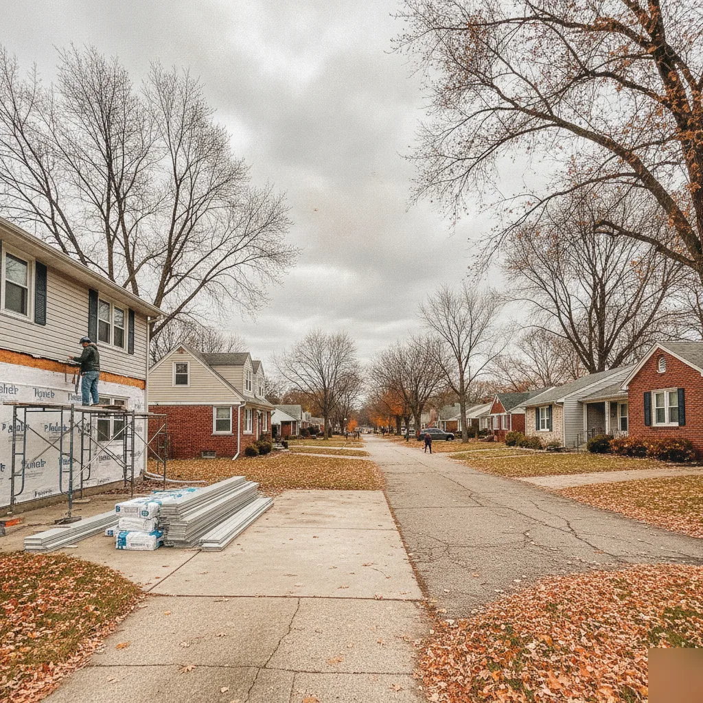 Brownsburg neighborhood siding installation seasonal timing