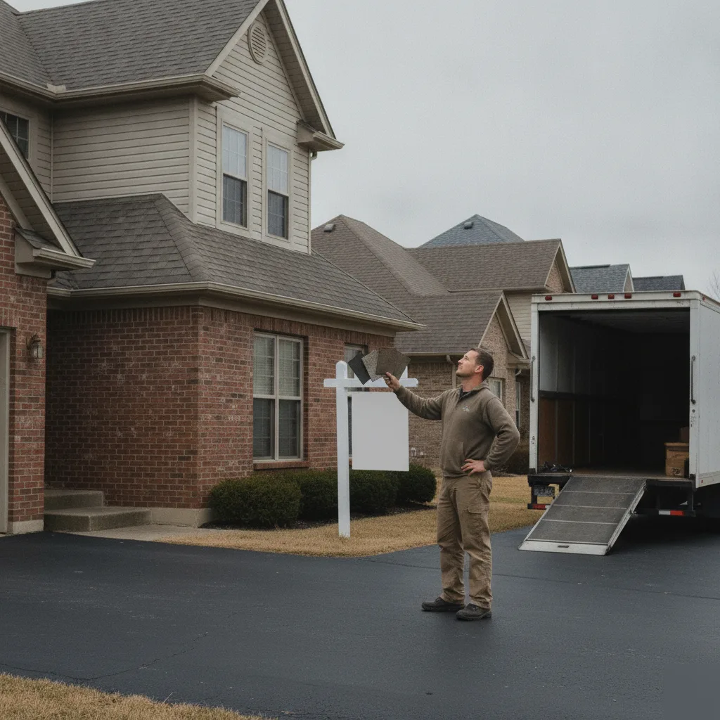Brownsburg homeowner reviewing shingle color options for resale value